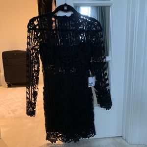 By the way. Mini Black lace dress NWT XXS